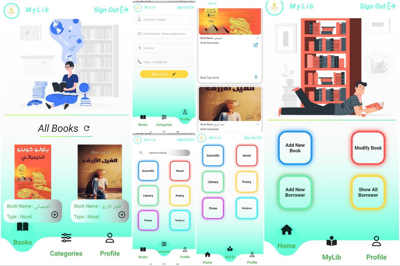 Ourlib Flutter application preview
